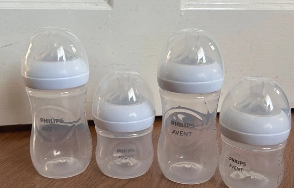4xPhilips Avent Natural Bottles 260ml And 150ml Bottles