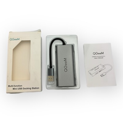 QGeem 7 in 1 Multi-function Mini USB to HDMI Adapter USB3.0 SD  Docking Station.