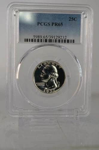 PR65 1957 PCGS GRADED SILVER WASHINGTON QUARTER RARE UNCIRCULATED COIN PR 65