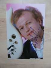Mark King "Level 42" autograph signed 15x22 cm magazine image