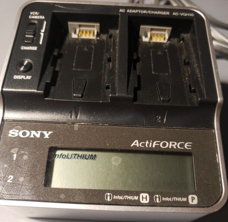 Sony AC-VQH10 Actiforce Charger for Camera Battery | eBay