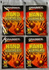 GRABBER Warmers HAND Instant Heat up to 10 Hours 2 Per Pack Lot of 4 NEW