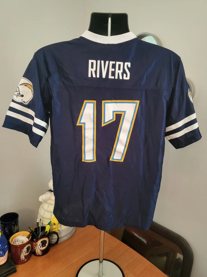 Ropa del equipo NFL Philip Rivers #17 LA San Diego Charger Jersey Juvenil Grande 10-12 Foto 4 de 4