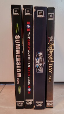 WWE DVD Sammlung+2 Poster Summer Slam, American Bash, Werstle Mania ,Judgmentday