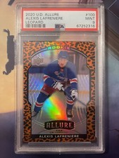 2020 Alexis Lafreniere RC Rookie Card Upper Deck Allure Leopard SSP PSA 9 Ranger