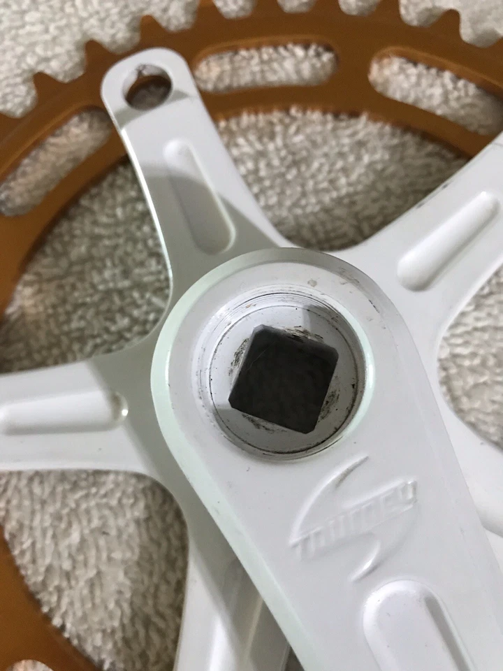 Juego de bielas vintage Takagi Tourney BMX 165 39t dorado Japón vintage BMX estilo libre Foto 4 de 4