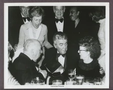 Alfred Hitchcock, Alma Reville, James Stewart Candid Party Original Photo J5689