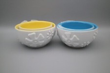 4 ciotole impilabili Mulino Bianco Barilla 2010 int. giallo 2 int. blu 2 scatola