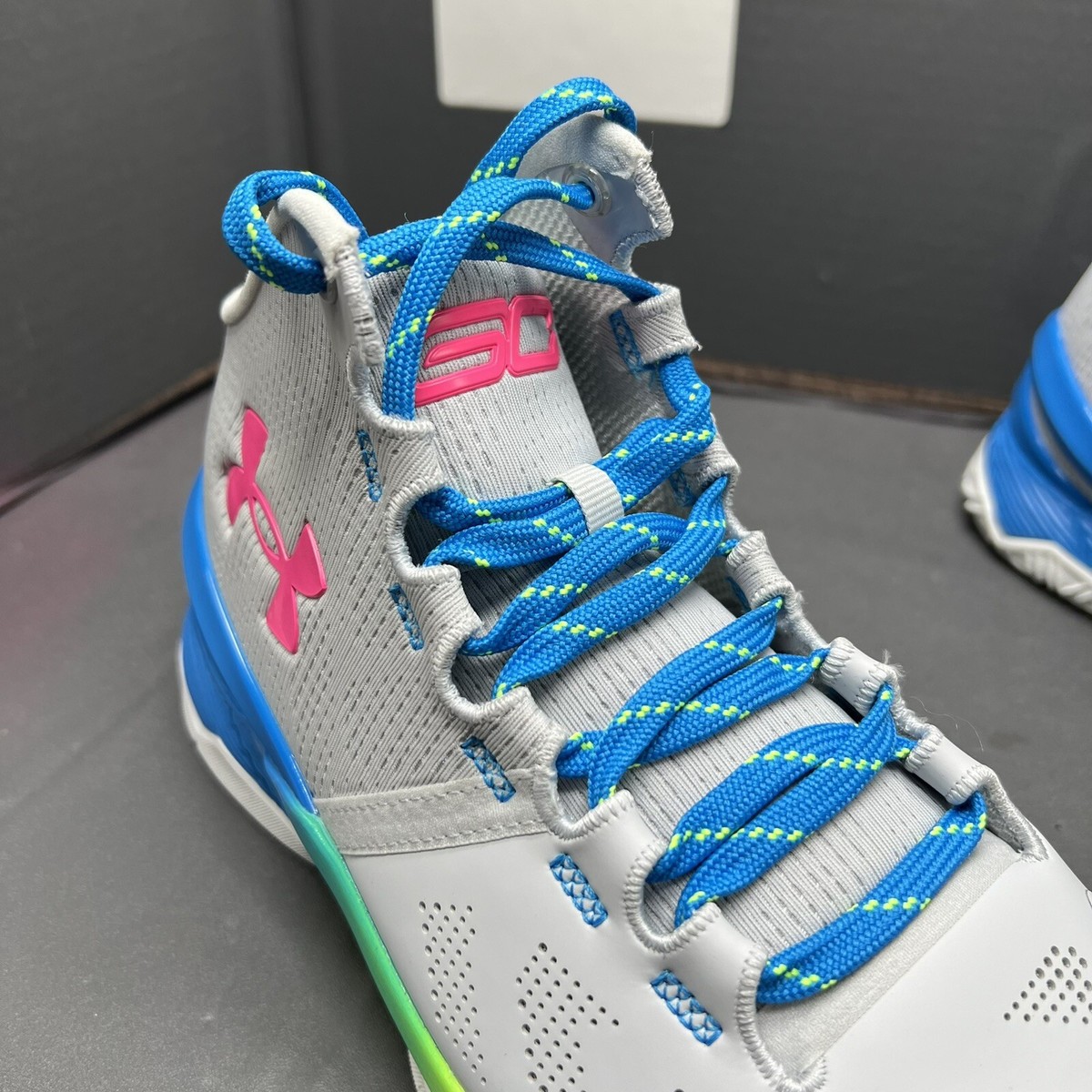 Under Armour Curry 2 Splash Party 3026305-100 Youth Sz 5.5Y