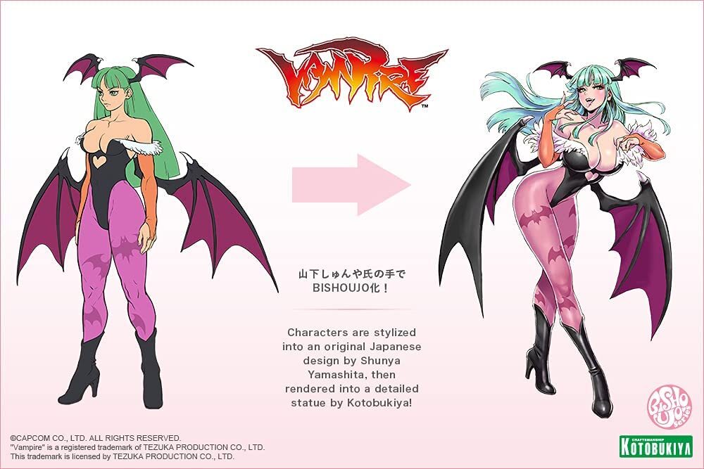 KOTOBUKIYA - (新品未開封)DARKSTALKERS モリガン 1/7 KOTOBUKIYA SV299 Darkstalkers Bishoujo figure Morrigan 1/7