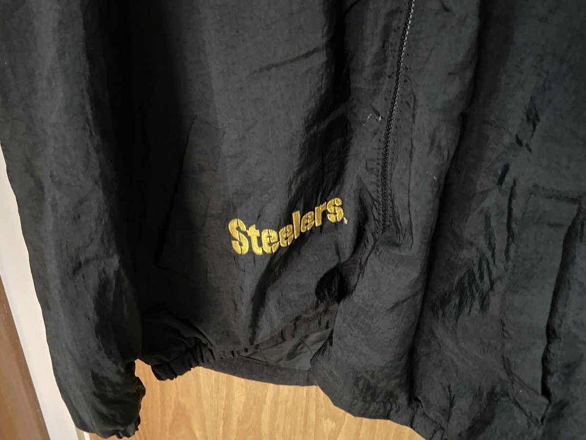 スターター steelers ジャケット Men's Starter Black Pittsburgh Steelers Scout I Full-Snap