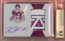 2017 NATIONAL TREASURES MAGENTA PLATE KAREEM HUNT RC AUTO PATCH 1/1 BGS 9.5/10!!