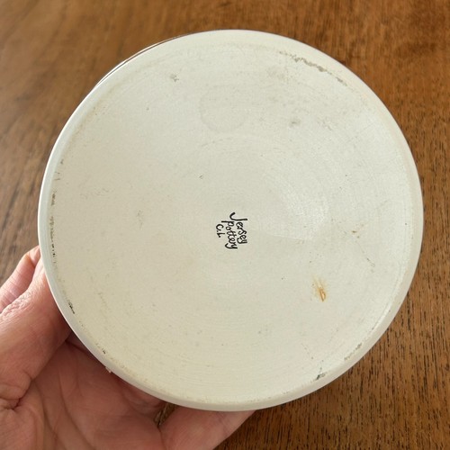 Vintage Jersey Keramik CL Handarbeit Keramik kleiner runder Flaschenständer - Bild 3 von 4
