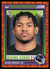 2024 Score-A-Treat Dillon Johnson #16 FOOTBALL Tennessee Titans ORANGE PUMPKIN