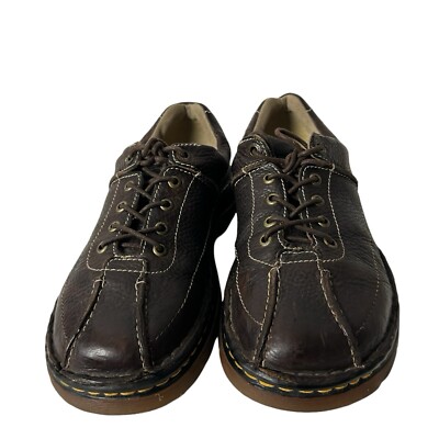 Dr Martens Brown Leather lace up Chunky Oxfords AW004 Men's size 8