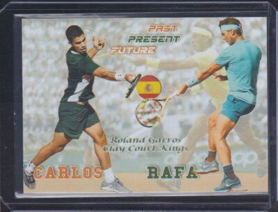 2022 CARLOS ALCARAZ/RAFA NADAL French Open Tennis card  UNLIMITEDedition SPAIN