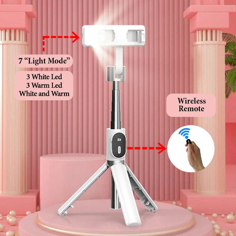 Selfie Stick TikTok Tripod Bluetooth Wireless Remote Smartphone iPhone Samsung - Image 2 of 4