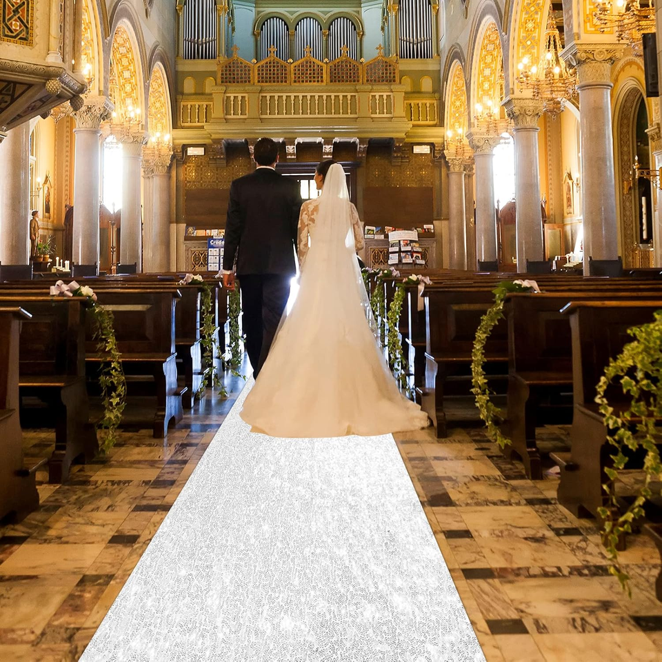Wedding Aisle Runner Carpet Runner Rug Hallway Sequin Glitter Aisle