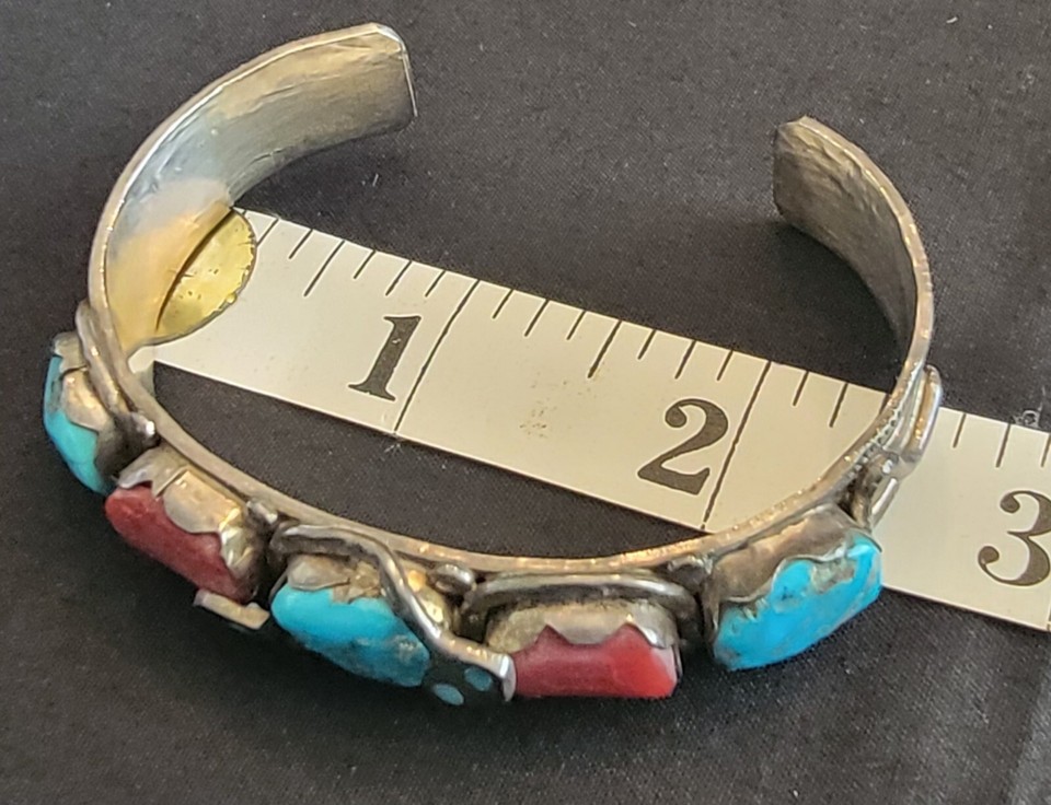 Effie Calavaza Zuni Turquoise & Red Coral Set eBay