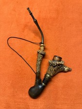 Tabakspfeife, Jagd Rosenschnitzerei Elchkopf, um 1850 TE020525/ 235