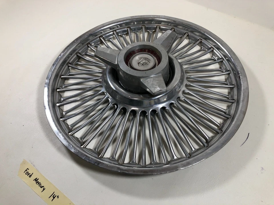 Tapacubos 1965 1966 1967 Mercury Comet Cougar cubierta de rueda alambre giratorio Foto 3 de 4