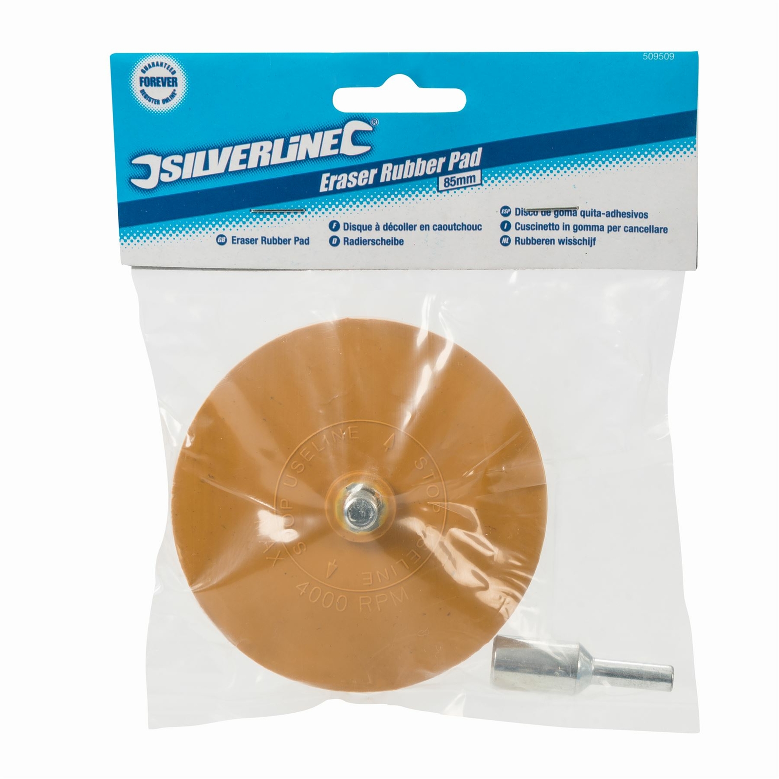 Silverline 85mm Eraser Rubber Pad 509509 5024763127854 eBay