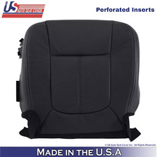 2011-2016 For Ford F-250 Lariat Genuine Leather Driver Bottom Seat Cover Black 2011-2016 For Ford F-250 Lariat Genuine Leather Driver Bottom Seat Cover Black