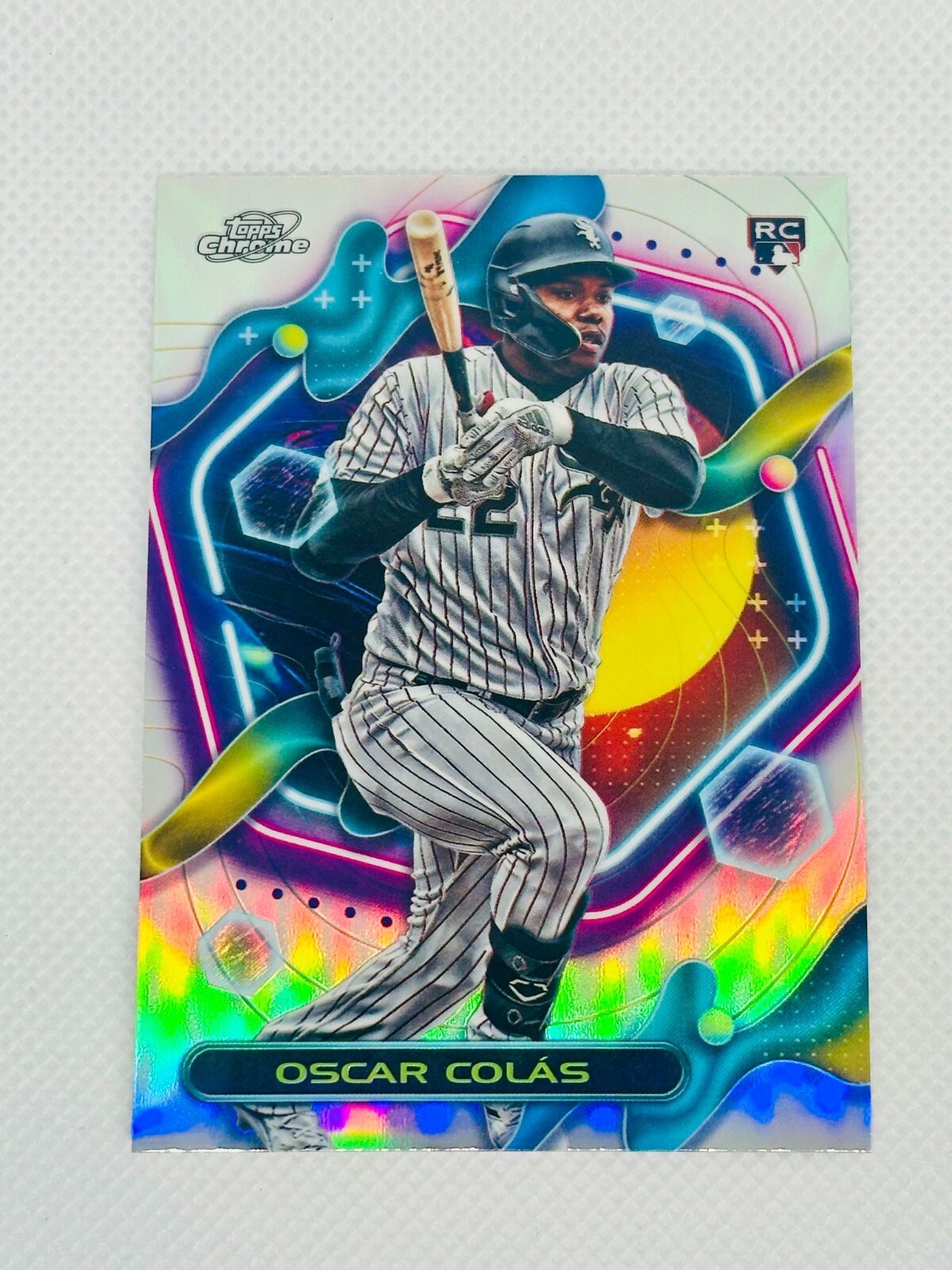 Oscar Colas 2023 Topps Chrome Cosmic Refractor #104 Rookie RC Chicago White Sox