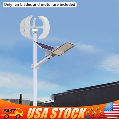 600W 24V Vertical Axis Wind Power Turbine Generator Controller Home Windmill