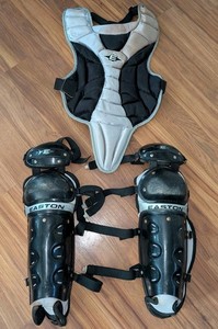 Easton Black Magic Jr Youth Catcher’s Chest Protector & Leg Guards Baseball