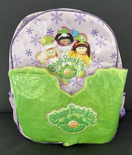 Cabbage Patch Kids Deluxe Backpack with Doll Carrier Purple & Green ...