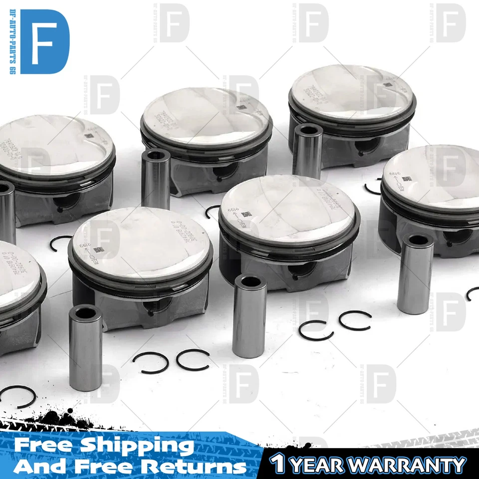 8x 11257840918 Juego de pistones y anillos STD Φ92mm para BMW M3 E93 E90 E92 S65B40 4.0 V8 Foto 4 de 4