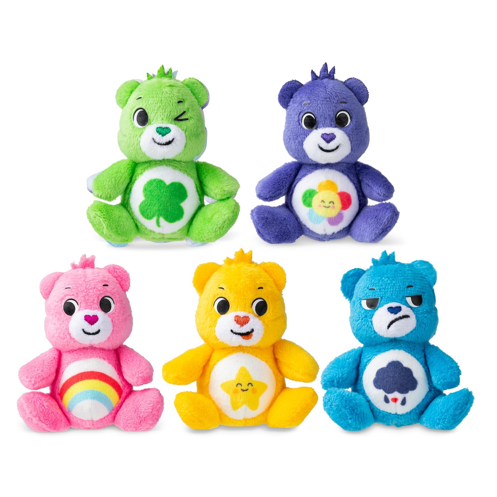 Care Bears , Micro Plush 5 Pack , Collectable Cute Plush Toy, Cuddly Toys for Ch