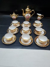 service a café tirschenreuth bavaria_porcelaine dorée_décor romantique-années 60