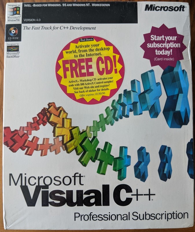 Microsoft Visual C++ 4.0 Professional Subscription - Sealed NOS
