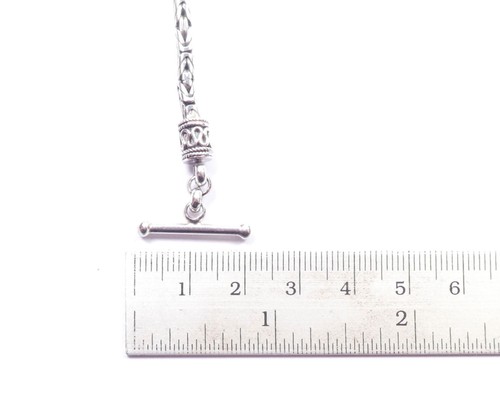 QVC Bracelet Suarti Byzantine Link 925 Sterling Silver Toggle 2004 Hallmarked - Picture 9 of 9