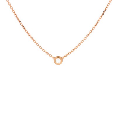 Cartier Cartier D'Amour Pendant Necklace 18K Rose Gold with Diamond XS