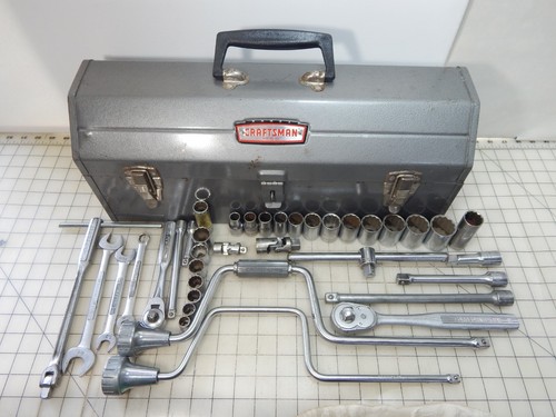CRAFTSMAN 6520 Tool Box 20" long , Sockets 1/2" & 3/8" Drive Ratchet =V= Series