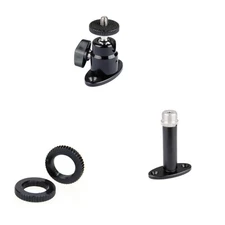 CAMVATE 1/4"-20 Mini Ball Head, Ceiling/Wall Mount Bracket, 5/8"-27 Lock Nuts
