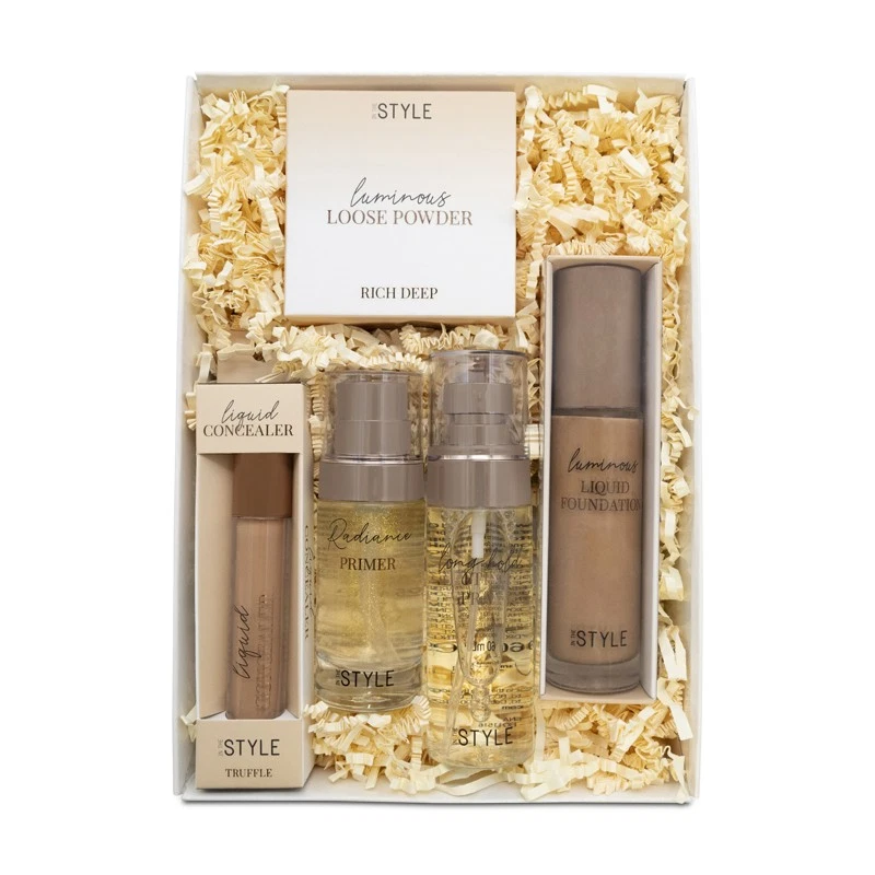 Foundation Primer Setting Spray Make Up Gift Set Truffle Shade In The Style