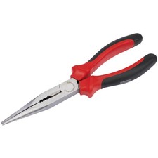 Draper Redline 200mm Heavy Duty Long Nose Pliers with Soft Grip Handles 68300