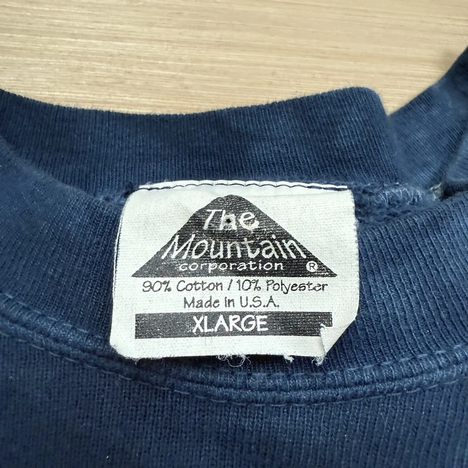 Vintage 90s Tie Dye Peace Sign Love Smiley Face Sweatshirt Tie Dye XL Hippie - Image 3 of 4