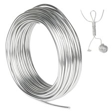 9 Gauge Aluminum Craft Wire, 50 Feet 3mm Bendable Armature Wire for Sculpting,
