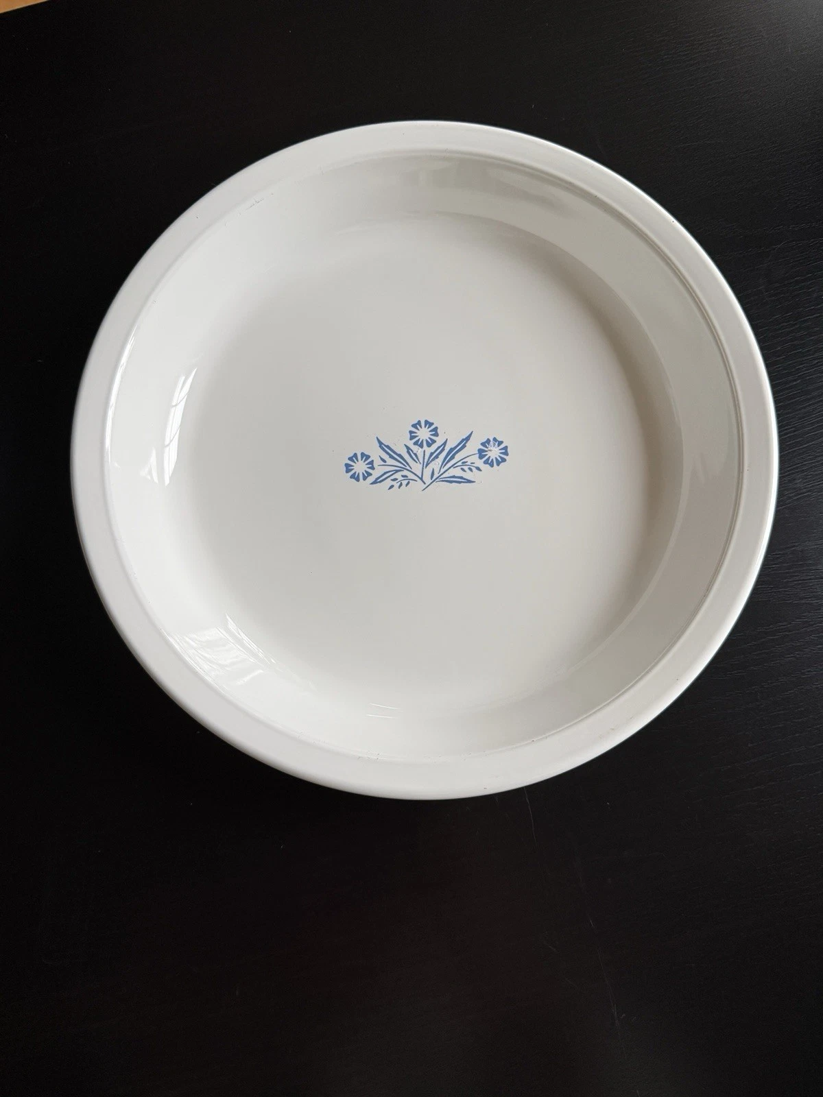 Vintage Corning Ware Blue Cornflower 9” Pie Plate P-309 USA Quiche Dish