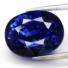    Big 10.06ct VS Oval Natural Blue Sapphire - Heated, Elegant Ceylon Gemstone