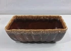 Vintage Hull Pottery F42 Brown Drip Glaze Serving Dish Tray Planter Ovenproof