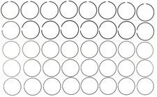MAHLE 42216CP Engine Piston Ring Set For Select 14-17 Chevrolet GMC Models
