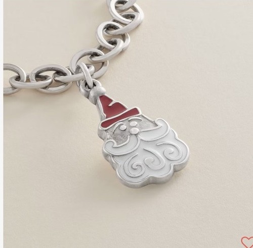 James Avery Emaille süßer Weihnachtsmann Charm an einem JA Haken am Armband - Bild 10 von 13