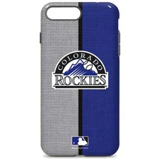 SkinIt MLB Licensed Colorado Rockies Pro Case For iPhone 8 Plus & 7 Plus (5.5")