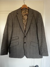 Charles Tyrwhitt SAKKO Gr. 42R Slim Fit– Kynoch BORDER TWEED Wolle/Kaschmir GRAU
